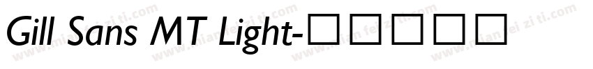 Gill Sans MT Light字体转换